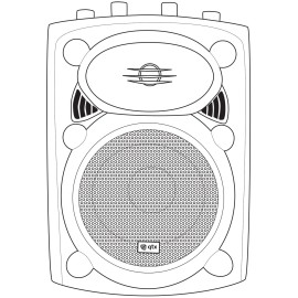 Qtx QR8K active moulded speaker cabinet - 80Wmax