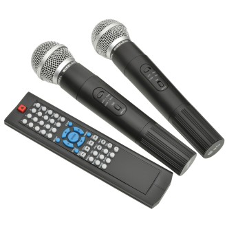 Qtx PAV8 portable PA set + 2 UHF mics, CD/DVD, USB/SD & Bluetooth