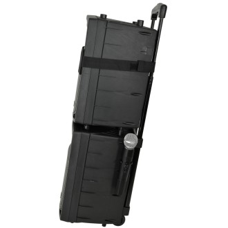 Qtx PAV8 portable PA set + 2 UHF mics, CD/DVD, USB/SD & Bluetooth