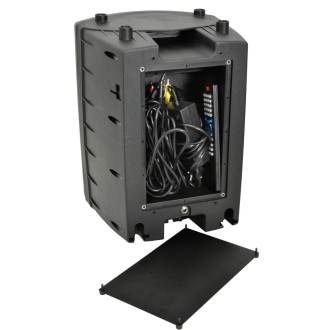 Qtx PAV8 portable PA set + 2 UHF mics, CD/DVD, USB/SD & Bluetooth