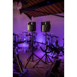 Qtx PAV8 portable PA set + 2 UHF mics, CD/DVD, USB/SD & Bluetooth