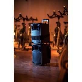 Qtx PAV8 portable PA set + 2 UHF mics, CD/DVD, USB/SD & Bluetooth