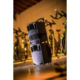 Qtx PAV8 portable PA set + 2 UHF mics, CD/DVD, USB/SD & Bluetooth