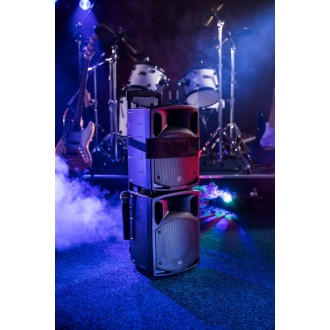 Qtx PAV8 portable PA set + 2 UHF mics, CD/DVD, USB/SD & Bluetooth