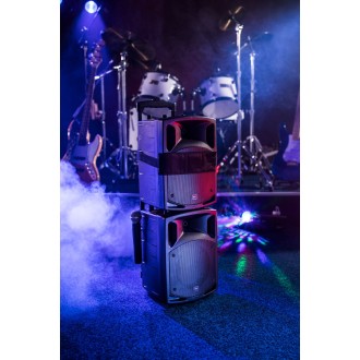 Qtx PAV8 portable PA set + 2 UHF mics, CD/DVD, USB/SD & Bluetooth