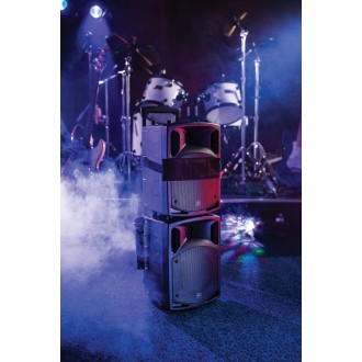 Qtx PAV8 portable PA set + 2 UHF mics, CD/DVD, USB/SD & Bluetooth