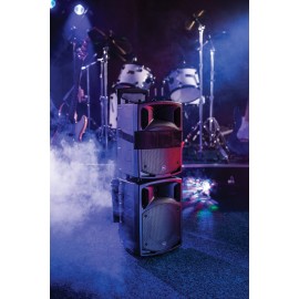 Qtx PAV8 portable PA set + 2 UHF mics, CD/DVD, USB/SD & Bluetooth