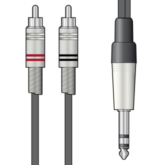 Chord Classic 6.35mm-RCA 1.5m