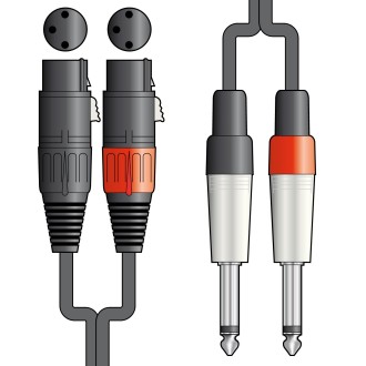 Chord Classic 2 XLRF-2xJack 0.75m