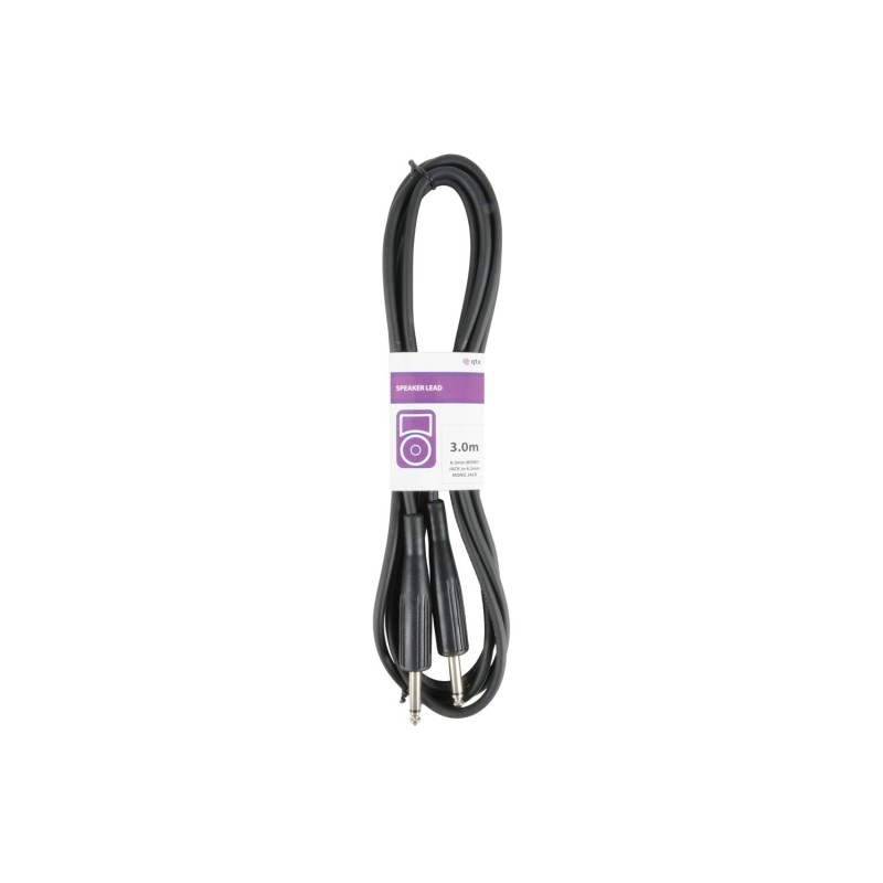 Qtx Standard Jack-Jack 3.0m Blk