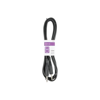 Qtx Standard Jack-Jack 3.0m Blk