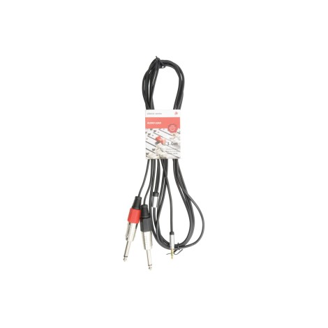 Chord Classic Stereo minijack to 2 mono jack lead 3.0m