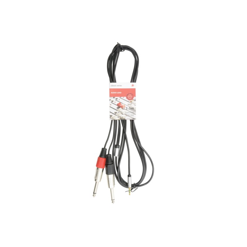 Chord Classic Stereo minijack to 2 mono jack lead 3.0m