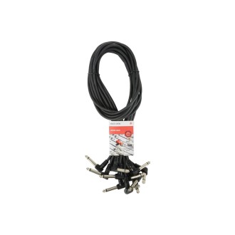 Chord Patch Leads Black 6 pcs 1.0m
