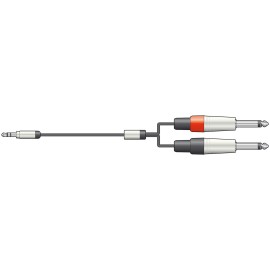 Chord Classic Stereo minijack to 2 mono jack lead 3.0m