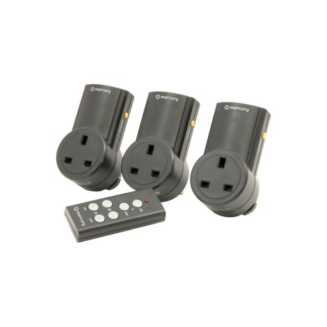Mercury RC3 Set of 3 RF controlled socket