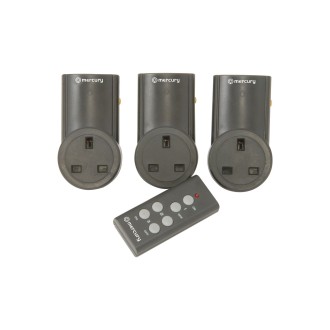 Mercury RC3 Set of 3 RF controlled socket