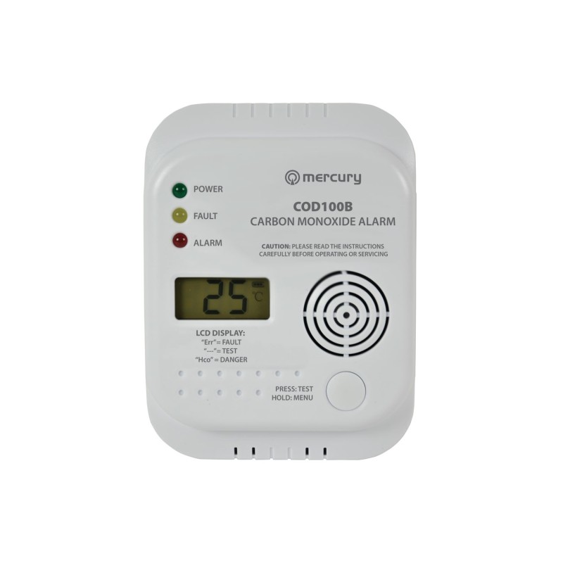 Mercury COD100B Carbon Monoxide Alarm