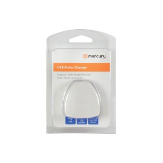 Mercury Compact USB Mains Charger 2.1A