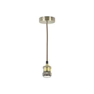 Lyyt E27 Pendant Cord Set Antique Brass