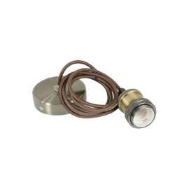 Lyyt E27 Pendant Cord Set Antique Brass