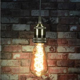 Lyyt E27 Pendant Cord Set Antique Brass