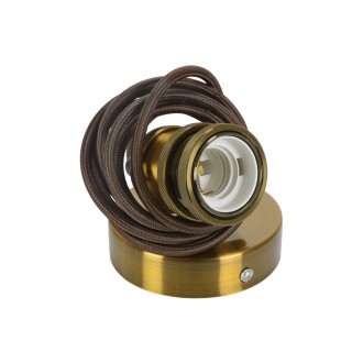 Lyyt E27 Pendant Cord Set Antique Gold