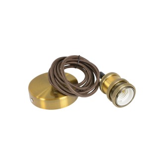 Lyyt E27 Pendant Cord Set Antique Gold