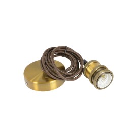 Lyyt E27 Pendant Cord Set Antique Gold