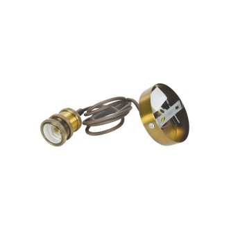 Lyyt E27 Pendant Cord Set Antique Gold