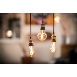 Lyyt E27 Pendant Cord Set Antique Gold