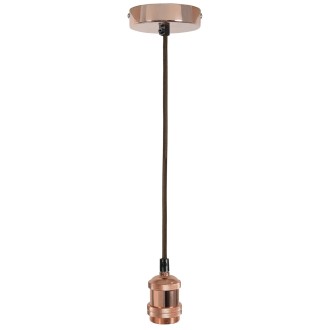 Lyyt E27 Pendant Cord Set Bright Copper