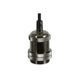 Lyyt E27 Pendant Cord Set Black Chrome