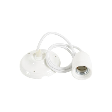 Lyyt Ceramic E27 Pendant Set - White