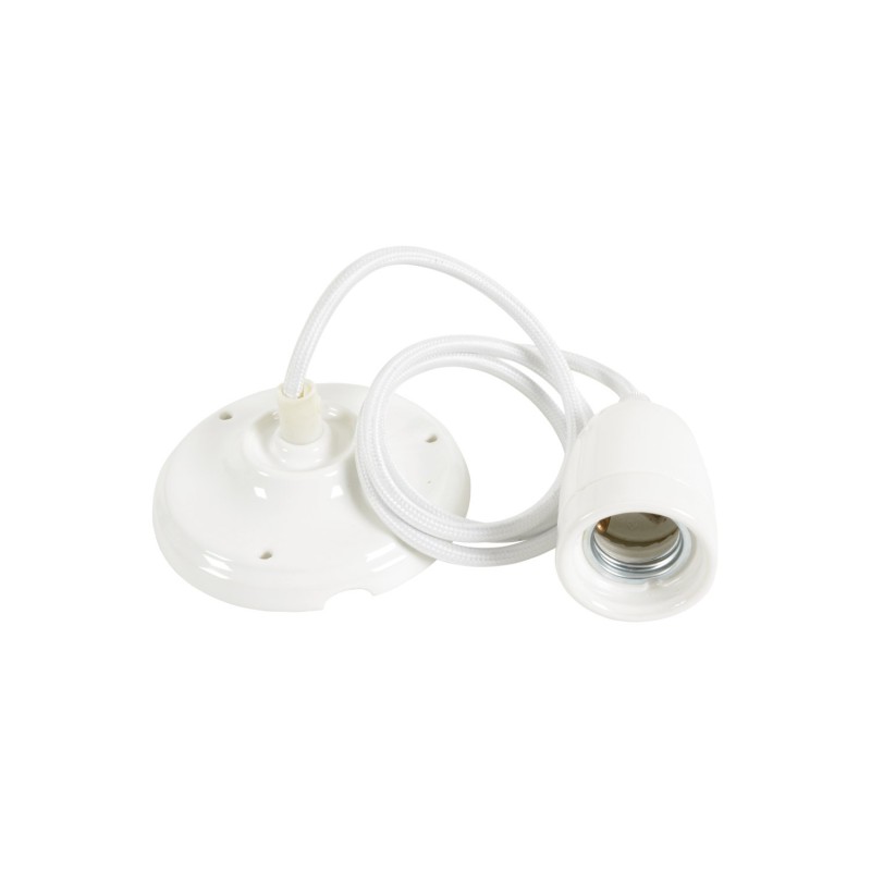 Lyyt Ceramic E27 Pendant Set - White