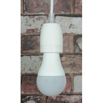 Lyyt Ceramic E27 Pendant Set - White