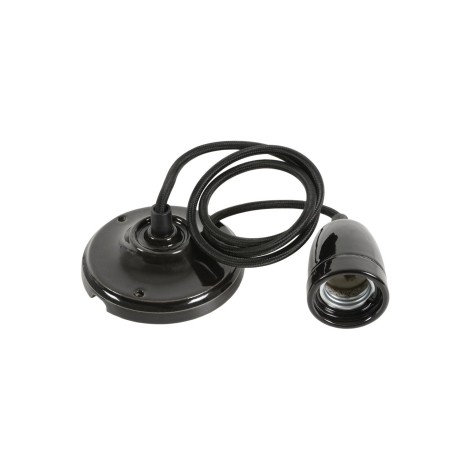 Lyyt Ceramic E27 Pendant Set - Black