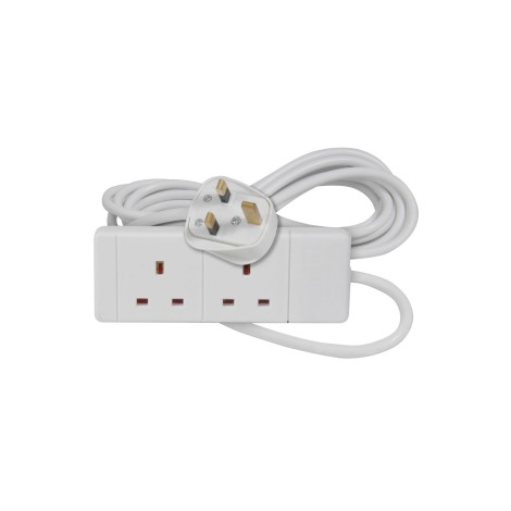 Mercury MSC25 2 gang 13A extension lead - 3.0m