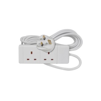 Mercury MSC25 2 gang 13A extension lead - 3.0m
