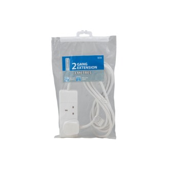 Mercury MSC25 2 gang 13A extension lead - 3.0m