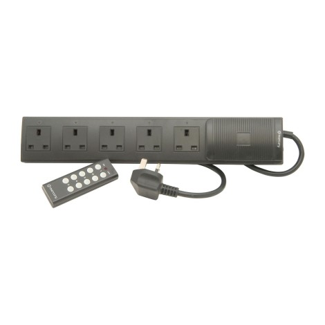 Mercury 5 way Remote controlled extension gang
