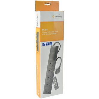 Mercury 5 way Remote controlled extension gang