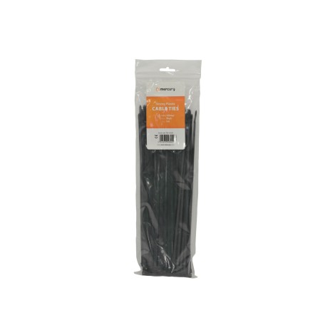 Mercury CTB48300 cable ties 4.8 x 300mm, black - bag of 100