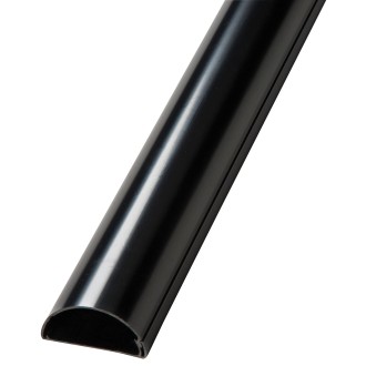 Dline Trunking 50x25mm 1m Black Retail