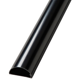 Dline Trunking 50x25mm 1m Black Retail