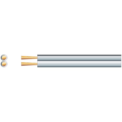 Mercury Heavy Duty Fig 8 Speaker Cable, 2 x (79 x 0.18mmØ)