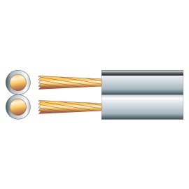Mercury Heavy Duty Fig 8 Speaker Cable, 2 x (79 x 0.18mmØ)
