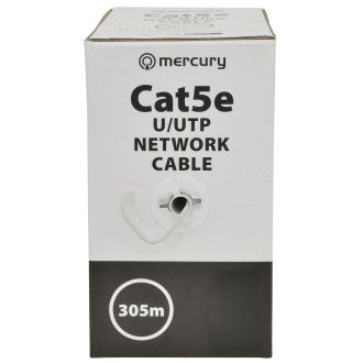 Mercury Cat5e U/UTP Network Cable 305m Grey