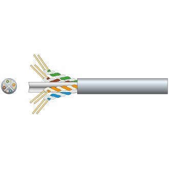 Mercury Cat6 U/UTP Network Cable 305m Grey