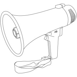 Adastra L10 megaphone 10W with siren